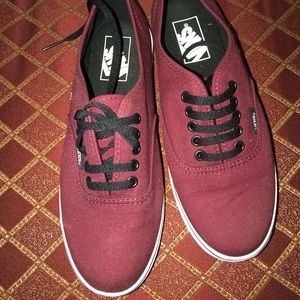 Burgundy vans